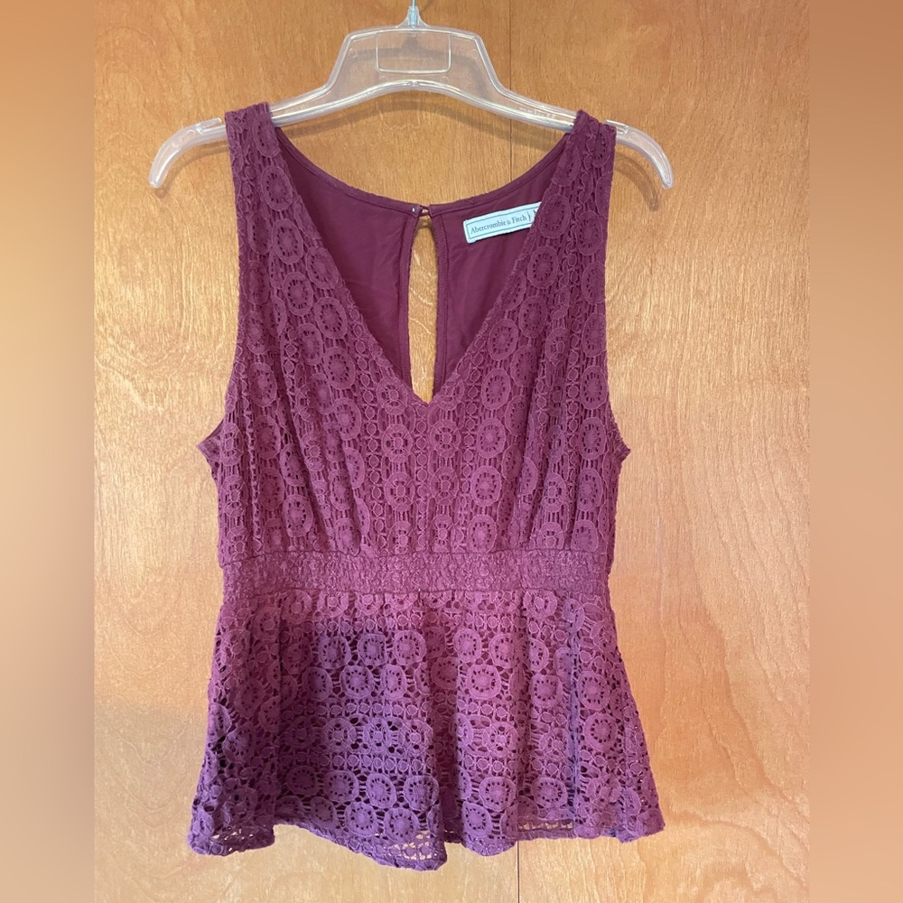 Professional Maroon Tank Blouse